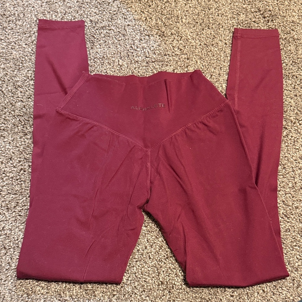 Alphalete Black Cherry High-Rise Leggings